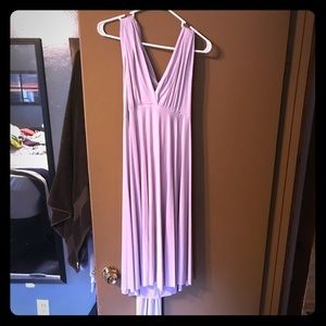 Dessy Twist Dress in blush size small (runs large)